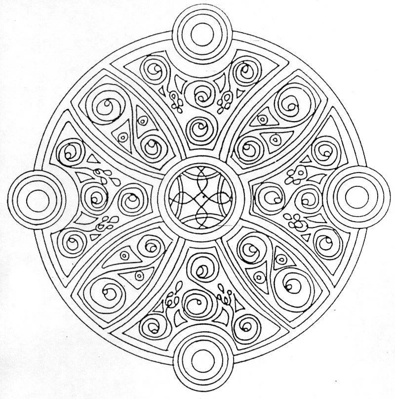 Mandala to color free to print - 19 (Simple Mandalas)